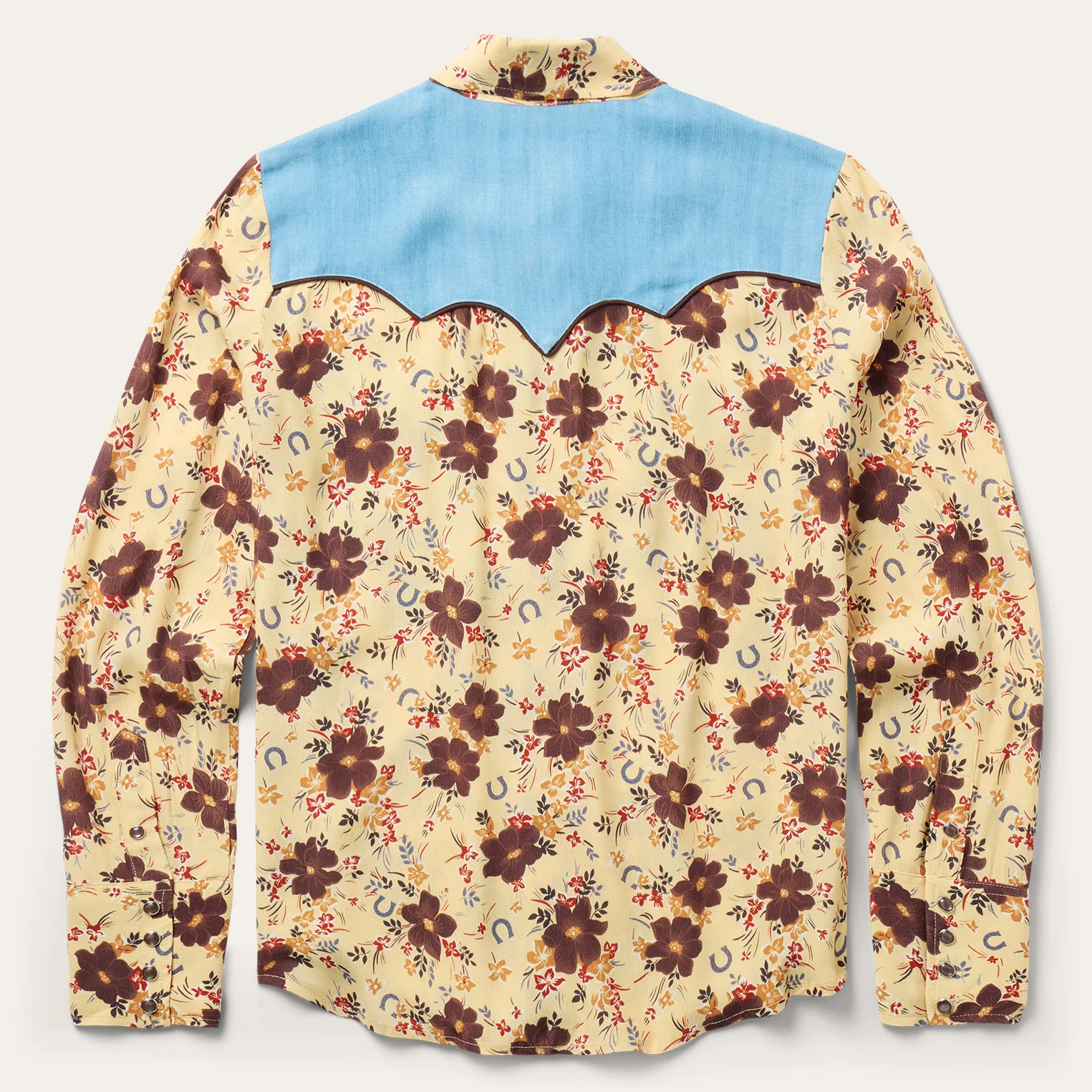 Vintage Floral Print Western Shirt - Image 2