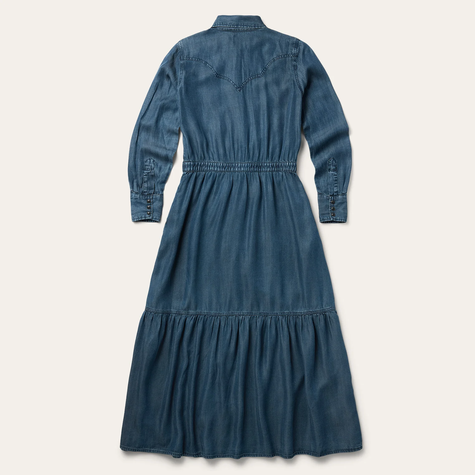 Western Denim Maxi Dress - Image 3