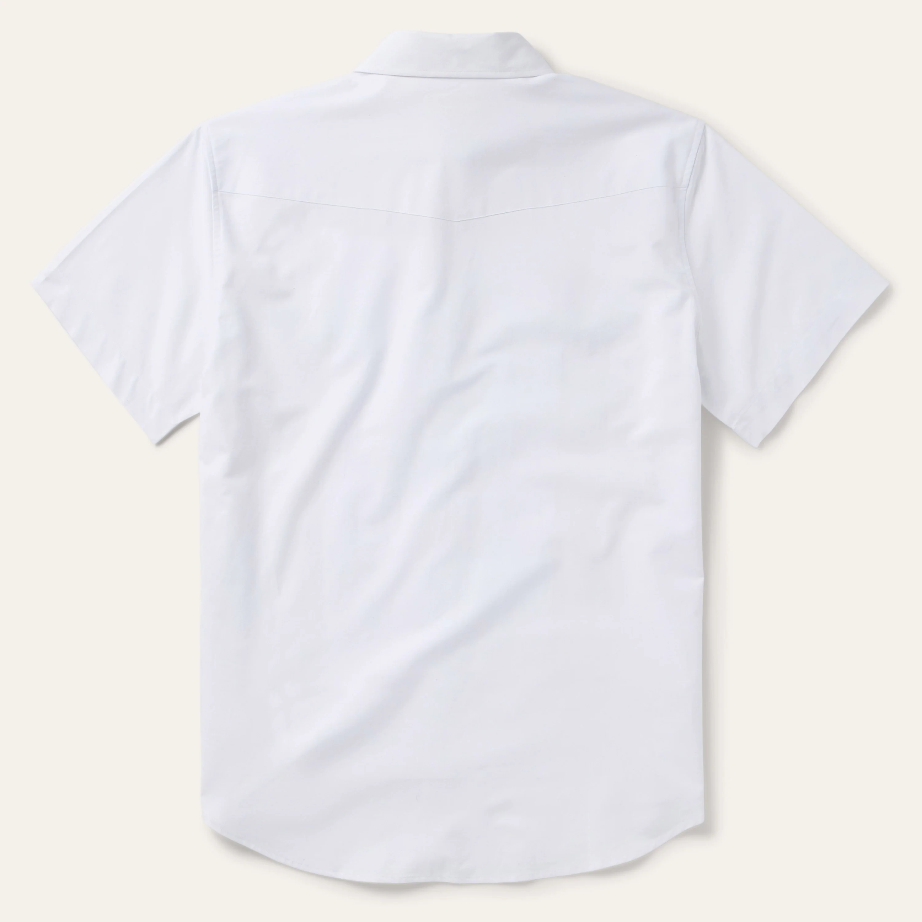 White Oxford Short Sleeve Western Shirt - Image 3