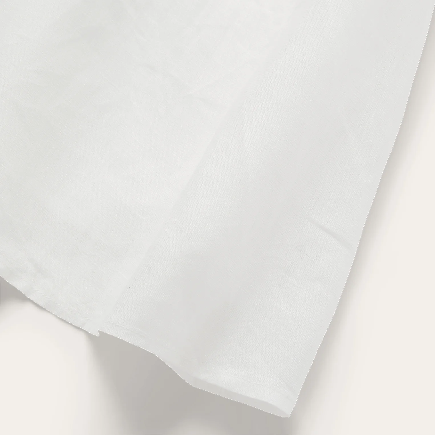 White Linen Shirt Dress - Image 5