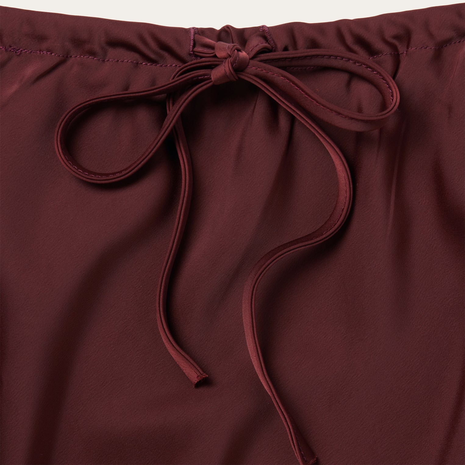 Wine Satin Skirt - Image 3