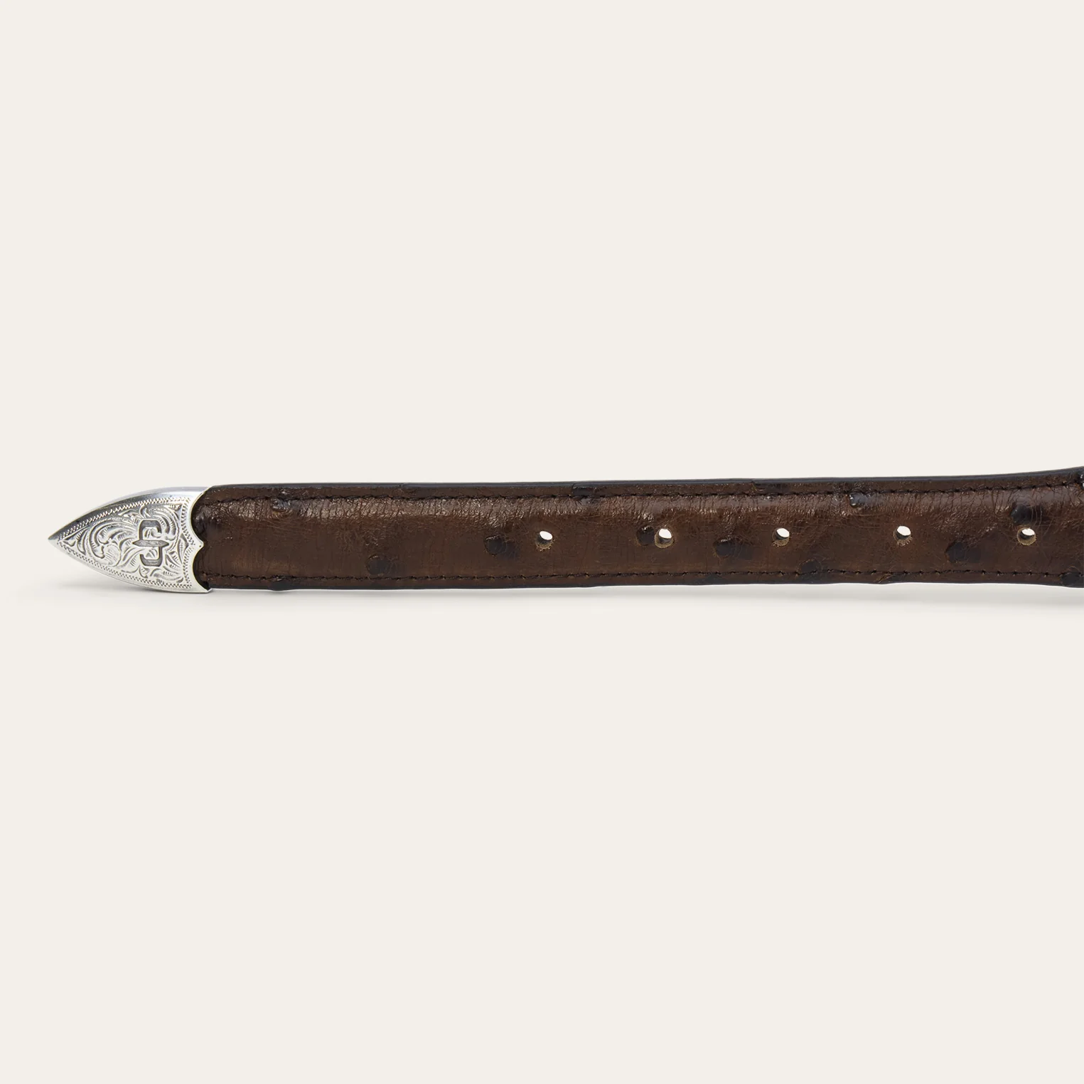 Ostrich Tapered Tab Belt - Image 3