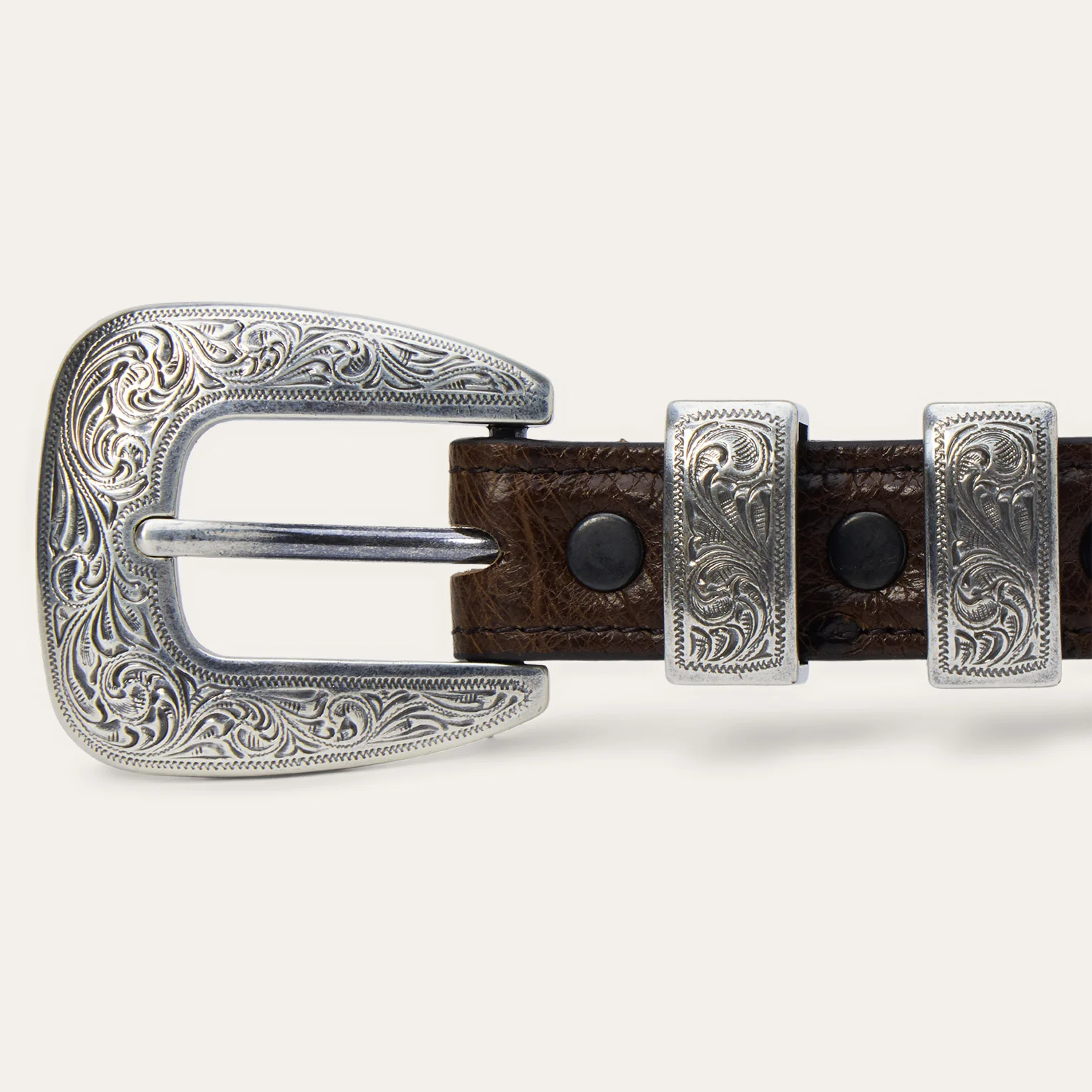 Ostrich Tapered Tab Belt - Image 5
