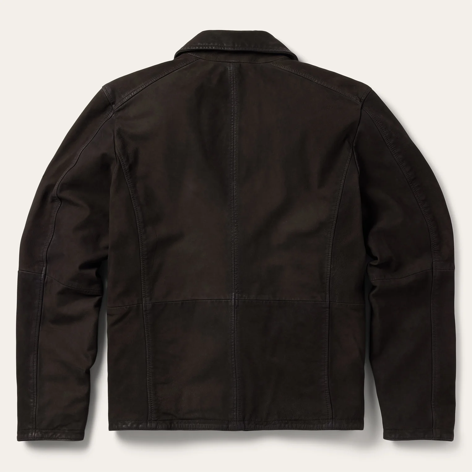 Zip Front Suede Leather Jacket - Image 2